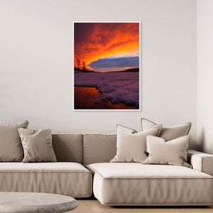 Lofssjön Lofsdalen Härjedalen – Soluppgång över frusen sjö | Canvas