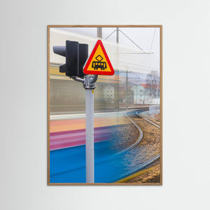 Spårvagn i rörelse vid Lindholmen – Göteborg | Fine Art Print