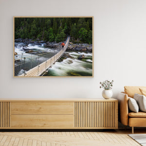 Hängbron över Handölsforsen – Åre, Jämtland | Canvas
