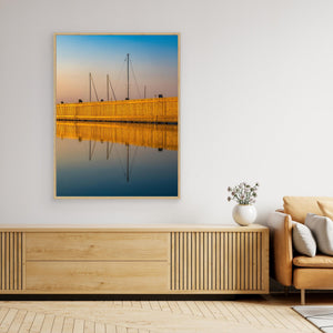 Småbåtshamn i kvällsljus – Killingsholmen, Göteborg | Canvas