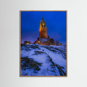 Masthuggskyrkan i vinterkväll – Göteborg | Fine Art Print 