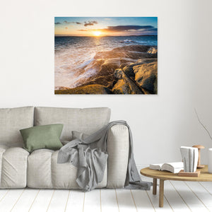 Våg över klippor – Stora Amundön Göteborg | Canvas