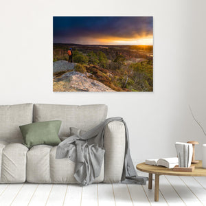 Solnedgång vid Göddered-Hakered naturreservat – Hisingen | Canvas