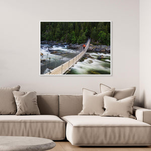 Hängbron över Handölsforsen – Åre, Jämtland | Canvas