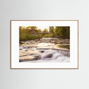Ljusnan vid Ljusnedal, Härjedalen – fors i kvällsljus | Fine Art Print