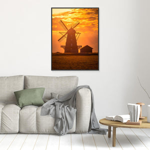 Bräcke mölla i aftonljus - CANVAS