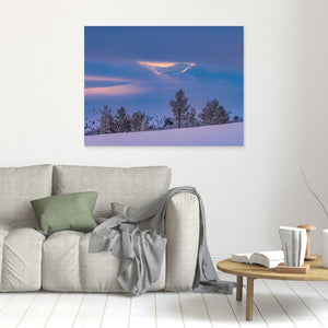 Vinterljus över Grövelsjöfjällen – Fjäll i dimma | Canvas