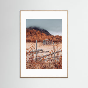 Höst vid Mittåkläppen – Slogbod i Storkläppvallen, Härjedalen | Fine Art Print