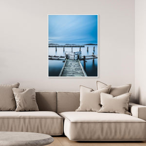 Brygga vid Billdal på vintern – Göteborgs kust | Canvas