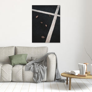 Minimalistiskt motiv vid Rådasjön – Grafiskt naturfoto från Mölndal | Canvas