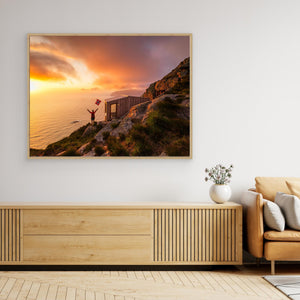 Solnedgång vid Dosabu Stormjakthytte – Vestland Norge | Canvas