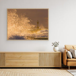 Storm vid fyren Väcker – Tjurpannan, Bohuslän | Canvas