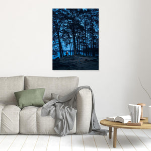 Stora Delsjön Göteborg – Gryning i Skog med Pannlampa | Canvas