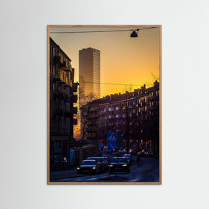 Göteborg – Olskroken i kvällsljus mot Gårda | Fine Art Print