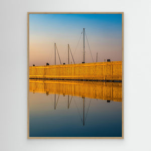Småbåtshamn i kvällsljus – Killingsholmen, Göteborg | Canvas
