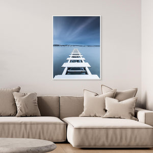 Snötäckt brygga vid Näset – Göteborg | Canvas