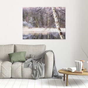 Frostig morgon vid Ståloppet – Rådasjön och Stensjön, Mölndal | Canvas