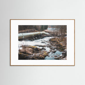 Fritsla, Marks kommun – Fritsla kraftverk och Häggån | Fine Art Print