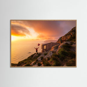 Solnedgång vid Dosabu Stormjakthytte – Vestland Norge | Fine Art Print