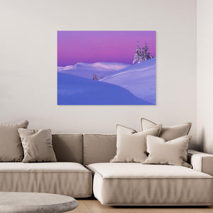 Rosa gryning över Grövelsjöfjällen - CANVAS
