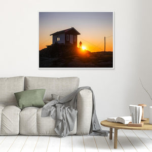Solnedgång vid Mönster Lotsutkik - CANVAS