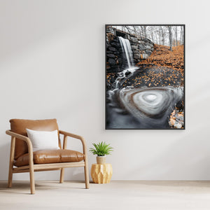 Litet vattenfall i Svejserdalen – höst i Mölndal | Canvas