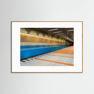 Göteborg – Spårvagn i rörelse i Hammarkulletunneln | Fine Art Print