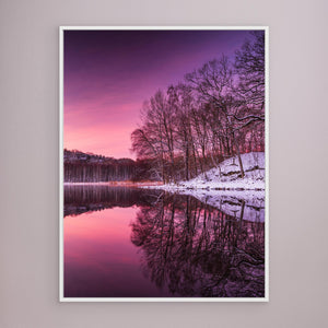 Vintermorgon vid Ståloppet – Rådasjön och Stensjön, Mölndal | Canvas