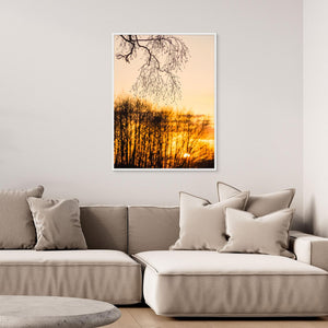 Solnedgång i Landvetter – siluetter och kvällsljus | Canvas