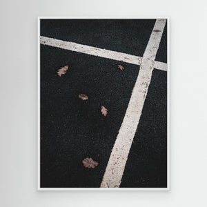 Minimalistiskt motiv vid Rådasjön – Grafiskt naturfoto från Mölndal | Canvas