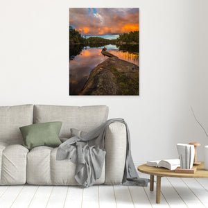 Kvällsljus över Svartedalen - CANVAS