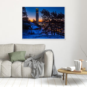 Vinterljus över Karlatornet - CANVAS