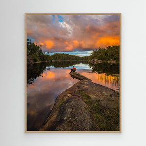 Kvällsljus över Svartedalen - CANVAS