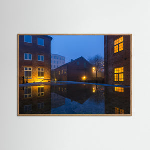 Kvarnbyn i dimma – Lilla & Stora Götafors, Mölndal | Fine Art Print