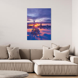 Vinterljus i Lofsdalsfjällen - CANVAS