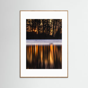 Solnedgång vid Landvettersjön – Naturfoto från Härryda | Fine Art Print