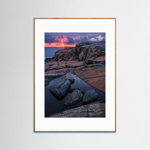 Solnedgång vid Stora Amundön – Göteborgs skärgård