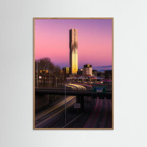 Karlatornet Göteborg – Lundbyleden i Solnedgång | Fine Art Print
