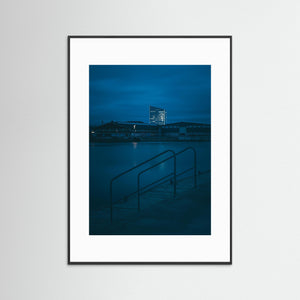 Göta älv i skymning – Gamlestaden Göteborg | Fine Art Print