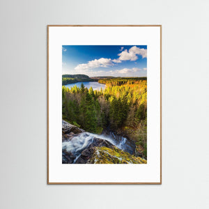 Fluxfallet i Herrljunga – vattenfall och utsikt | Fine Art Print