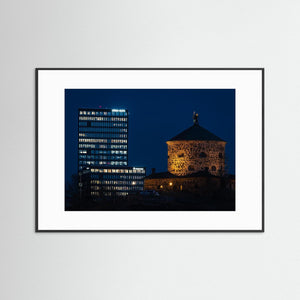 Skansen Lejonet och Gårda Vesta i kvällsljus Göteborg | Fine Art Print