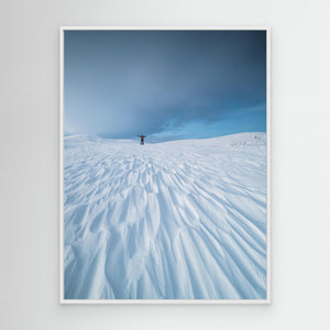 Skidåkare i vinterfjäll vid Valdalsfjellet – Norge | Canvas