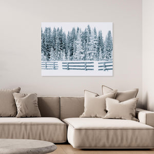 Snöfångare vid Lövåsen - CANVAS