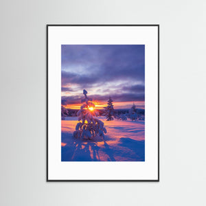 Vinterljus i Lofsdalsfjällen