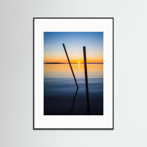 Solnedgång vid Stegerholmen – Göteborgs kust | Fine Art Print