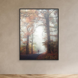Dimma vid skogsvägen - CANVAS
