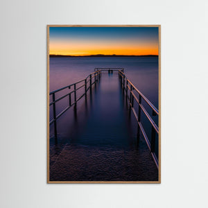 Solnedgång vid bryggan i Sillvik – Hisingen | Fine Art Print