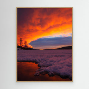 Lofssjön Lofsdalen Härjedalen – Soluppgång över frusen sjö | Canvas