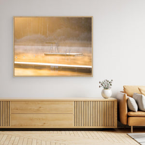 Stillhet i Dimma – Rådasjön, Mölnlycke | Canvas