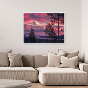 Lofsdalen Härjedalen – Soluppgång över Lofssjön på Julafton | Canvas